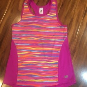 New Balance Girl Multicolor Racerback Workout Tank